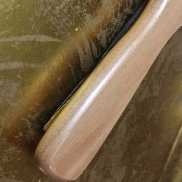 Unique Hand Mirror Wood W/Stained Glass Trim - Picture 9 of 12